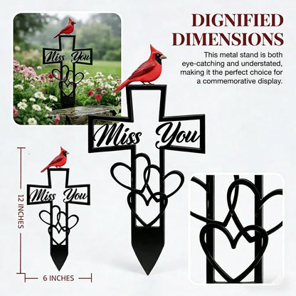 🐦LAST DAY 49% OFF -💖Metal Cemetery Memorial Plaque for Remembrance✝️