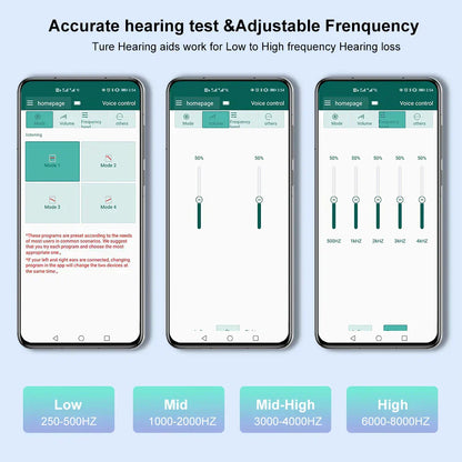 🔥Limited Offer🔥Smart, Self-Fitting Bluetooth Hearing Aids (App Controlled)